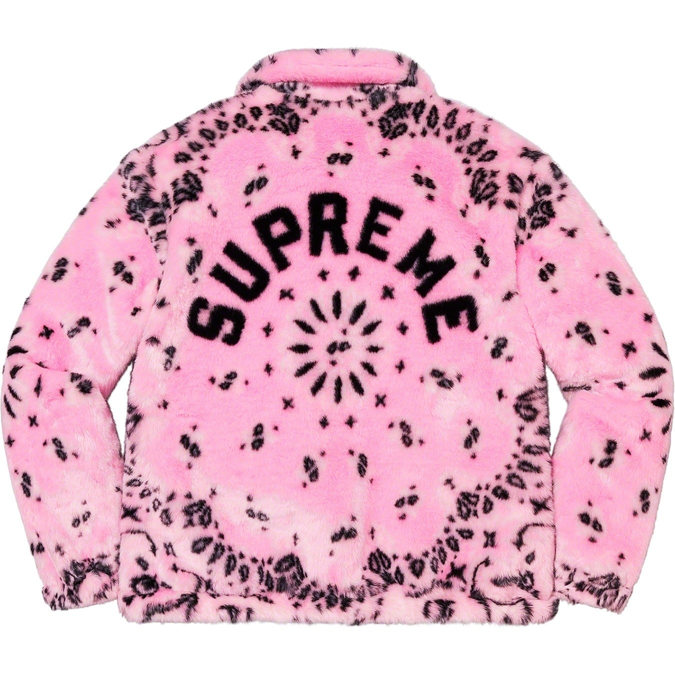 Bandana Faux Fur Bomber Jacket view 4